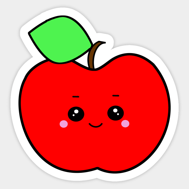 Cute Apple Sticker Sticker by MrsCathyLynn